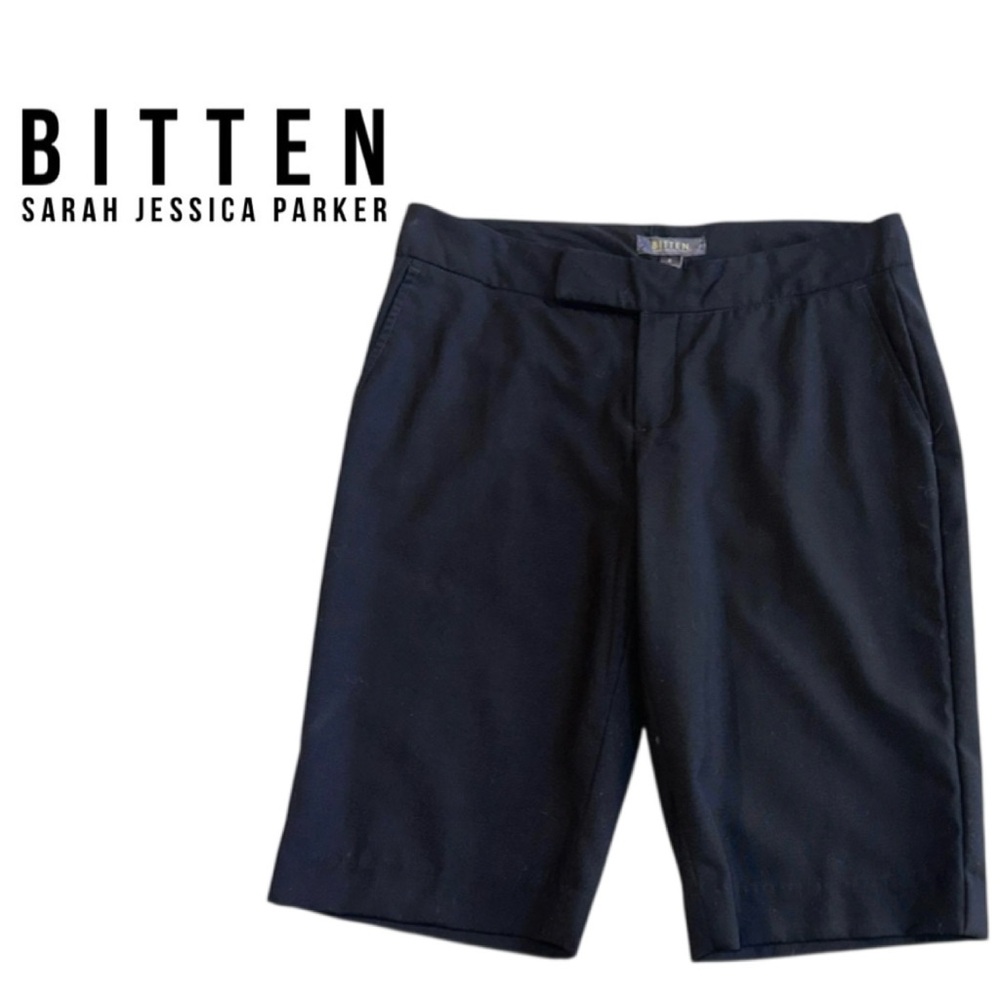 BITTEN by Sarah Jessica Parker Black Mercer Knee Short Wool Blend Women's 4